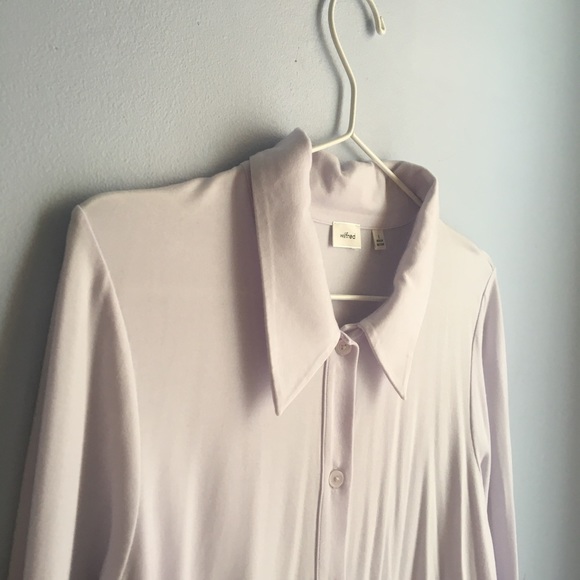 Lavender collared long sleeve - Picture 3 of 6